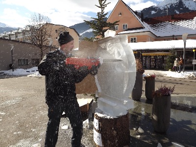 Eisschnitzen, Eisfiguren, Klaus Grunenberg